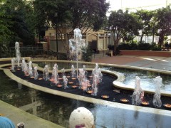 Magical dancing fountains