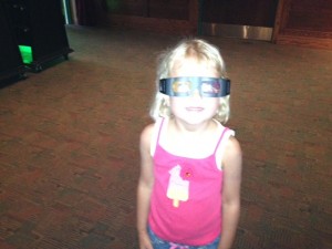Molly Wearing Her 3D Glasses