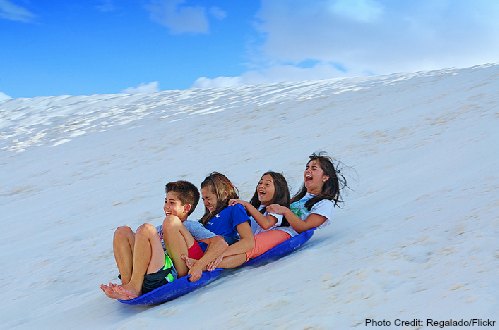 white sands nm sledding clipart